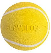 Produktbild von Playology Squeaky Chew Ball Hund mit Huhn Geschmack Gelb Medium