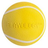 Produktbild von Playology Squeaky Chew Ball Hund mit Huhn Geschmack Gelb Medium