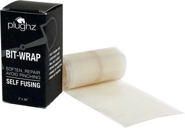Plughz BitWrap Silikon Gebiss Bandage für Pferde Weiß Transparent 5 cm x 90 cm - 5 cm – Bild 1 von 2