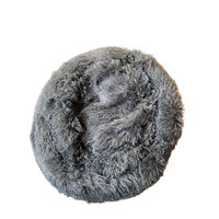 Produktbild von Plüsch Hundebett und Katzenbett in Grau mit Durchmesser 60 cm