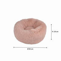 Produktbild von Plüsch Hundekissen und Katzenbett in Rosa aus Polyester 55cm - 55 cm