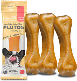 Produktbild von Plutos Käse-Kauknochen Lachs laktosefrei und getreidefrei Größe L - 80 g