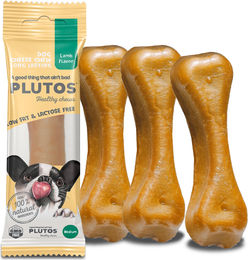 Produktbild von Plutos Kauknochen Käse und Lamm XL laktosefrei und getreidefrei