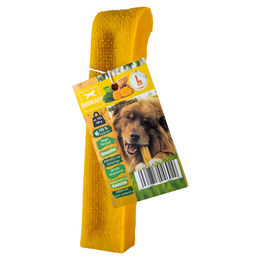 Produktbild von PLUTOS Kausnack Käseknochen Kurkuma für Welpen Größe L - 100 g