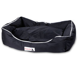 Pocky-Pet Hundebett Schwarz Größe M 72 x 60 x 20 cm mit herausnehmbarem Kissen – Bild 1 von 4