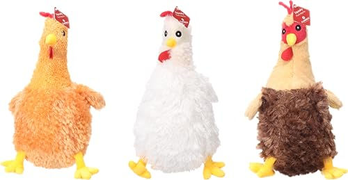 POKPOK Plüsch Spielzeug Huhn und Flamingo in Bunt 19x27x38cm – Bild 1 von 2