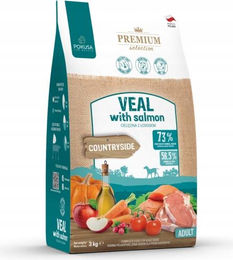 POKUSA Trockenfutter für ausgewachsene Hunde mit Kalb und Lachs getreidefrei und hypoallergen 3kg – Bild 1 von 1