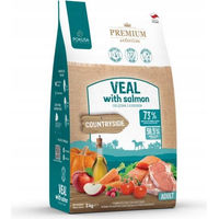 Produktbild von POKUSA Trockenfutter für ausgewachsene Hunde mit Kalb und Lachs getreidefrei und hypoallergen 3kg
