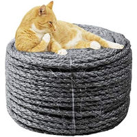Produktbild von PolkaHome Sisal Seil für Katzenkratzbäume Grau 6mm 30m