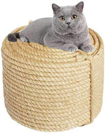 PolkaHome Sisal-Seil für Kratzbäume aus Naturfaser Beige 6 mm 20 Meter Rolle – Bild 1 von 4