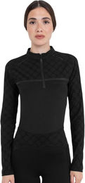 Poloshirt Damen Langarm Monogramm HW26 Black Größe M – Bild 1 von 1
