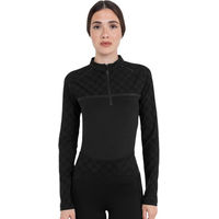 Produktbild von Poloshirt Damen Langarm Monogramm HW26 Black XS