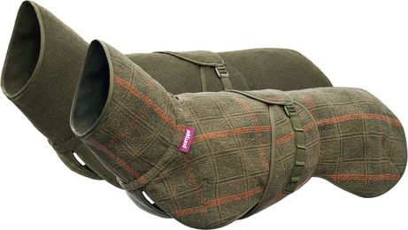 Pomppa Woolie Hundemantel aus Wolle in Olive Größe 31 – Bild 1 von 3