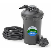 Produktbild von Pontec PondoPress Set 5000 Druckfilterset für Teiche bis 5000 Liter mit 1500 l/h Pumpe und 7 Watt UVC-Leistung - 5000 l