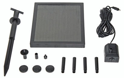 Pontec PondoSolar 150 Solar-Wasserspielset für den Gartenteich in Schwarz – Bild 1 von 12