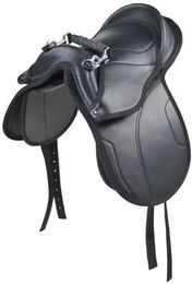 Ponysattel HKM Starter aus Kunstleder in Schwarz – Bild 1 von 1