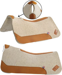 Produktbild von Pool's 3/4 Satteldecke für Pferde aus Wollfilz in Beige