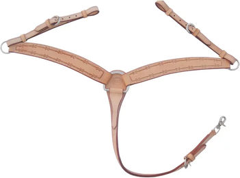 Produktbild von Pool's Barbwire Jagdhalsband für Pferde aus Leder in Beige und Braun