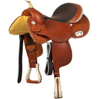 Produktbild von Pool's Barrel Color 5020 Reitsattel aus Leder in Braun und Orange
