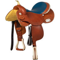 Produktbild von Pool's Barrel Reitsattel aus Leder in Blau Color 5020