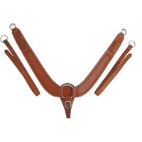 Produktbild von Pool's Buckaroo Jagdhalsband für Pferde aus Leder in Braun