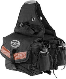 Pool's Deluxe Hintere Satteltasche für Pferde mit 2 Fächern Schwarz – Bild 1 von 1