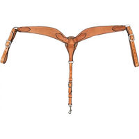 Produktbild von Pool's Deluxe Jagdhalsband für Pferde aus Leder in Beige und Braun