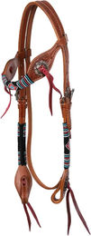 Pool's Deluxe Western-Trense aus Leder in Beige und Braun – Bild 1 von 1
