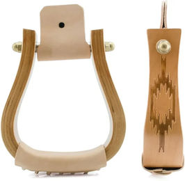 Produktbild von Pool's Design Western-Holzsteigbügel in Beige und Braun