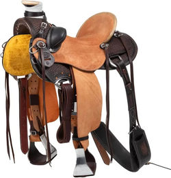 Pool's Dusty Wade Westernsattel für Pferde aus Leder in Braun 16 Zoll – Bild 1 von 1