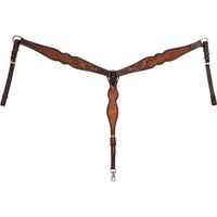 Produktbild von Pool's Floral Western Pferdehalfter aus Leder in Braun
