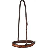 Produktbild von Pool's Floral Western Reithalfter für Pferde aus Leder in Braun
