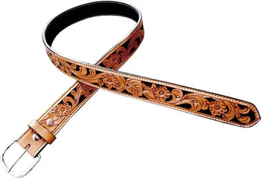 Pool's Flowers Gürtel für Damen aus Leder in Braun 97 cm – Bild 1 von 1