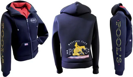 Produktbild von Pool's Kentucky Thermo-Reit-Sweatshirt aus Fleece für Damen und Herren in Blau Grösse 3XL