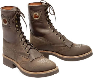Produktbild von Pool's Lacer 564 Westernstiefel aus Leder für Damen und Herren in Braun Größe 45