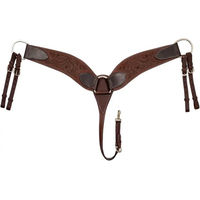 Produktbild von Pool's Largo Blumen-Halsband aus Leder in Braun