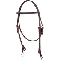 Produktbild von Pool's Leder Trense mit gekreuztem Nasenriemen in Braun