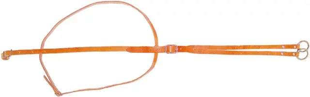 Produktbild von Pool's Martingal mit Ringen aus Leder in Beige und Orange