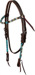 Pool's Navajo Sky Western-Reitstrang aus Leder mit Perlen – Bild 1 von 1