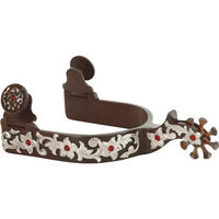 Produktbild von Pool's Pferde-Sporen mit Strass und Blumen in Braun und Silber