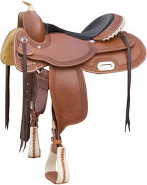 Produktbild von Pool's Rawhide Pferdesattel aus Leder in Braun