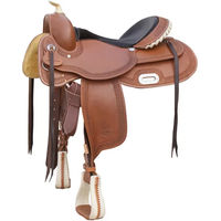 Produktbild von Pool's Rawhide Pferdesattel aus Leder in Braun Natur