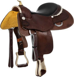 Produktbild von Pool's Reiner Genuine Butterfly 9002 Westernsattel für Pferde aus Leder in Braun