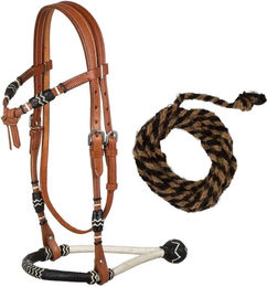 Produktbild von Pool's Reitgebiss mit Zügel aus Leder in Braun