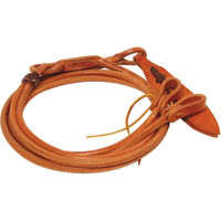 Produktbild von Pool's Romal Lederzügel für Pferde in Beige und Braun