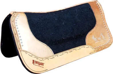 Produktbild von Pool's Roper Renegade Satteldecke aus Filz für Pferde in Beige oder Schwarz