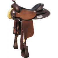 Produktbild von Pool's Rough Out 1020 Team Penning Pferdesattel aus Leder in Braun