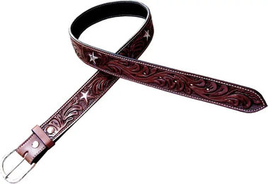 Produktbild von Pool's Star Ledergürtel Unisex Braun 97 cm