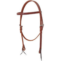 Produktbild von Pool's Stichleinenzaum aus Leder in Braun