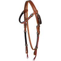 Produktbild von Pool's Sunrise Western Zaumzeug aus Leder in Braun und Bunt